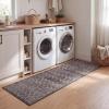JONATHAN Y Ultra-Soft Machine-Washable Rug with Non-Skid Backing, Gray/Ivory 5’x8′ Leila Moroccan Diamond Trellis, Non-Shedding, Velvet Luxury Feel for Living Room, Dining Room, Bedroom (CMR101C-5)(Taupe/Ivory)