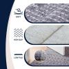 JONATHAN Y Ultra-Soft Machine-Washable Rug with Non-Skid Backing, Gray/Ivory 5’x8′ Leila Moroccan Diamond Trellis, Non-Shedding, Velvet Luxury Feel for Living Room, Dining Room, Bedroom (CMR101C-5)(Gray/Ivory)