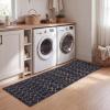 JONATHAN Y Ultra-Soft Machine-Washable Rug with Non-Skid Backing, Gray/Ivory 5’x8′ Leila Moroccan Diamond Trellis, Non-Shedding, Velvet Luxury Feel for Living Room, Dining Room, Bedroom (CMR101C-5)(Dark Gray/Ivory)