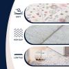 JONATHAN Y Ultra-Soft Machine-Washable Rug with Non-Skid Backing, Taupe/Multi 5’x8′ Primrose Art Nouveau Floral Border, Non-Shedding, Velvet Luxury Feel for Living Room, Dining Room, Bedroom BTF100F-5(Cream/Pink)