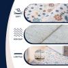 JONATHAN Y Ultra-Soft Machine-Washable Rug with Non-Skid Backing, Taupe/Multi 5’x8′ Primrose Art Nouveau Floral Border, Non-Shedding, Velvet Luxury Feel for Living Room, Dining Room, Bedroom BTF100F-5(Cream/Turquoise)