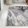 JONATHAN Y Viscon Abstract Marble Light Gray/Black Indoor Area Rug 3×5, Modern,Contemporary,Geometric,Casual, Easy-Cleaning for Living Room,Bedroom,Kitchen,Pet Friendly,Non-Shedding (SEU207A-3)(7’8″ x 10′ (Rectangular))