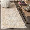 JONATHAN Y Alba Modern Faded Peshawar Gray/Ivory Indoor Area Rug, 3×5, Transitional, Traditional, Easy-Cleaning for Living Room, Bedroom, Kitchen, Pet Friendly, Non-Shedding (MDP304B-3)(Blue)