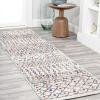 JONATHAN Y Arta Vintage Geometric Multi/Cream Indoor Area Rug, 3×5, Moroccan, Farmhouse, Easy-Cleaning for Living Room, Bedroom, Kitchen, Pet Friendly, Non-Shedding (MOH106C-3)(Multi/Cream)