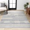 JONATHAN Y Geometric High-Low Cream/Gray Indoor Area Rug 3X5 ft, Kerstin for Living Room, Bedroom, Kitchen, Office, Easy-Cleaning, High Traffic, Pet-Friendly, Non-Shedding SNT100A-3(3′ x 5′ (Rectangular))