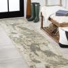 JONATHAN Y Marmo Abstract Marbled Indoor Area Rug 3×5, Gold/Gray, Modern, Contemporary, Easy-Cleaning for Living Room, Bedroom, Kitchen, Pet Friendly, Non-Shedding (CTP201C-3)(Gold/Gray)