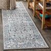 JONATHAN Y Modern Vintage Medallion Light Gray/Multi Runner Rug, 2×8, Country, Floral, Easy-Cleaning for Living Room, Bedroom, Kitchen, Pet Friendly, Non-Shedding (MDP102A-28)(2’3″ x 8′ (Runner))
