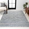 JONATHAN Y Trellis High-Low Gray/Cream Indoor Area Rug 3X5 ft, Sofie Moroccan for Living Room, Bedroom, Kitchen, Office, Easy-Cleaning, High Traffic, Pet-Friendly, Non-Shedding SNT102A-3(3’11” x 6′ (Rectangular))
