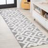 JONATHAN Y Trellis High-Low Multi/Cream Indoor Area Rug 3X5 ft, Astrid Retro for Living Room, Bedroom, Kitchen, Office, Easy-Cleaning, High Traffic, Pet-Friendly, Non-Shedding SNT103A-3(Cream/Gray)
