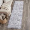 JONATHAN Y Ultra-Soft Machine-Washable Rug with Non-Skid Backing, Dark Gray/Multi 5’x8′ Eleanor Vintage Medallion Border, Non-Shedding, Velvet Luxury Feel for Living Room, Dining Room, Bedroom(Light Gray/Ivory)