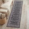 JONATHAN Y Ultra-Soft Machine-Washable Rug with Non-Skid Backing, Dark Gray/Multi 5’x8′ Eleanor Vintage Medallion Border, Non-Shedding, Velvet Luxury Feel for Living Room, Dining Room, Bedroom(Dark Gray/Multi)
