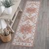 JONATHAN Y Ultra-Soft Machine-Washable Rug with Non-Skid Backing, Dark Gray/Multi 5’x8′ Eleanor Vintage Medallion Border, Non-Shedding, Velvet Luxury Feel for Living Room, Dining Room, Bedroom(Cream/Terra)