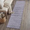 JONATHAN Y Ultra-Soft Machine-Washable Rug with Non-Skid Backing, Gray/Ivory 5’x8′ Leila Moroccan Diamond Trellis, Non-Shedding, Velvet Luxury Feel for Living Room, Dining Room, Bedroom (CMR101C-5)(Gray/Ivory)