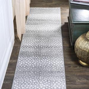 JONATHAN Y Antelope Modern Gray/Cream Indoor Area Rug, 3×5, Animal Prints, Casual, Easy-Cleaning for Living Room, Bedroom, Kitchen, Pet Friendly, Non-Shedding (SAF100C-3)(Gray/Cream)
