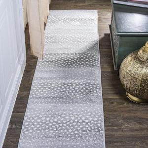 JONATHAN Y Antelope Modern Gray/Cream Indoor Area Rug, 3×5, Animal Prints, Casual, Easy-Cleaning for Living Room, Bedroom, Kitchen, Pet Friendly, Non-Shedding (SAF100C-3)(Light Gray/Cream)