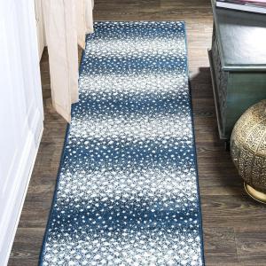 JONATHAN Y Antelope Modern Gray/Cream Indoor Area Rug, 3×5, Animal Prints, Casual, Easy-Cleaning for Living Room, Bedroom, Kitchen, Pet Friendly, Non-Shedding (SAF100C-3)(Navy/Cream)
