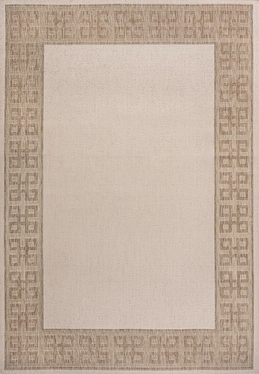 image:imageJONATHAN Y Geometric Border Indoor Outdoor Area Rug 3X5 CreamBeige Athena Classic for Backyard Patio Porch EasyCleaning High Traffic PetFriendly NonShedding TSN212A3211 x 411 Rectangular