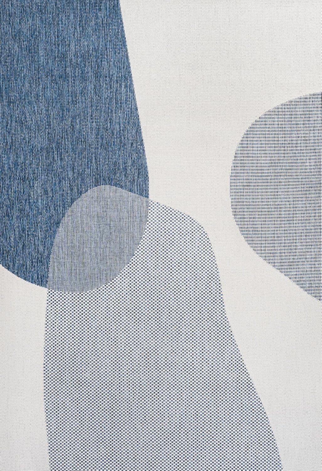 image:imageJONATHAN Y Geometric Organic Shapes Indoor Outdoor Area Rug 3X5 CreamNavy Zia Modern for Backyard Patio Porch EasyCleaning High Traffic PetFriendly NonShedding TSN306B3CreamNavy