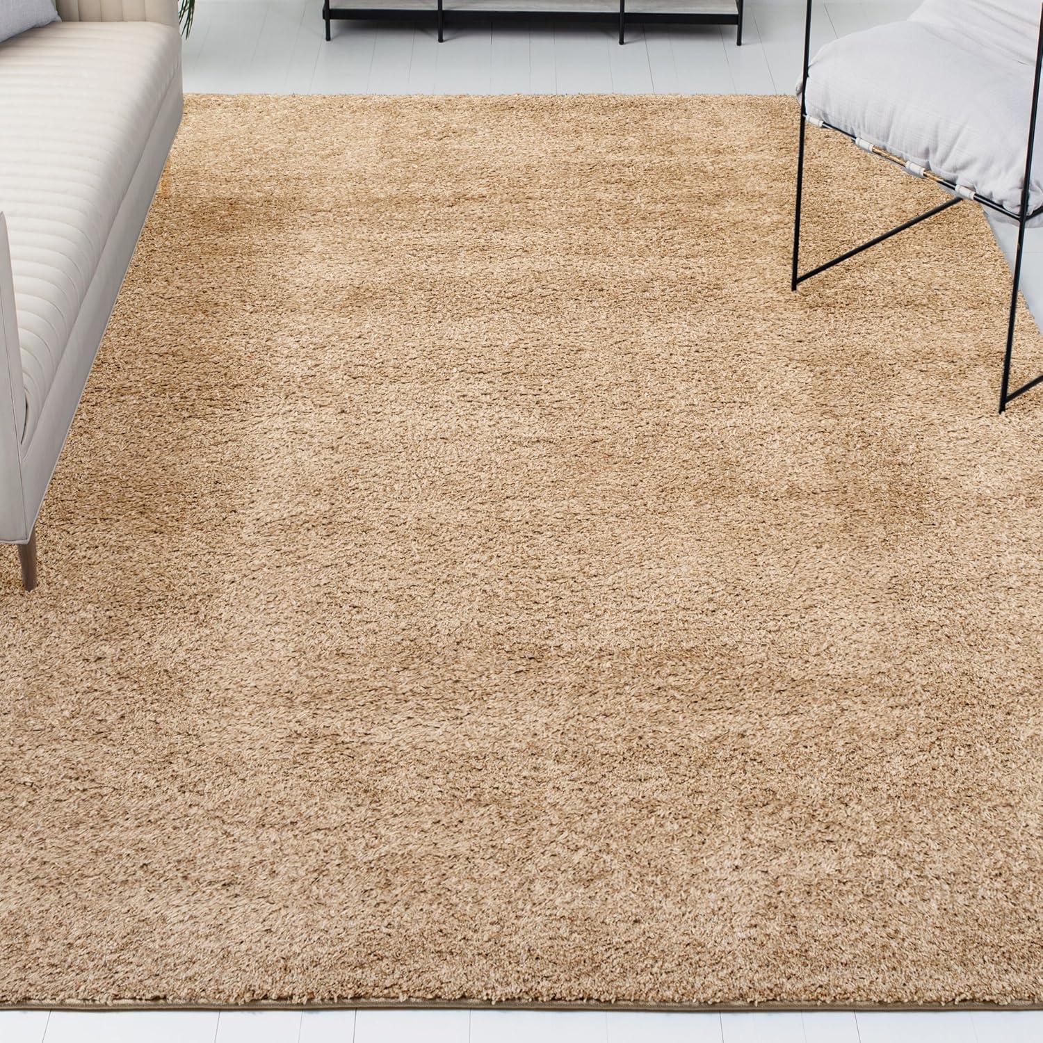 image:imageJONATHAN Y Machine Washable Light Blue Indoor Area Rug 3X5 ft Clayton Coastal Solid Glam Shag for Living Room Bedroom Kitchen Office EasyCleaning PetFriendly NonShedding WSH400E3Ivory