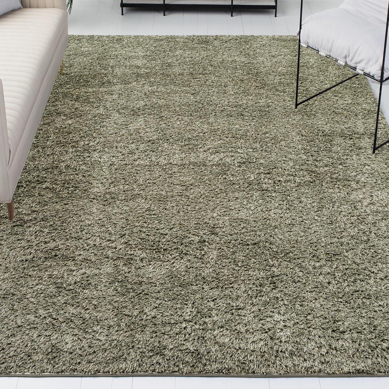 image:imageJONATHAN Y Machine Washable Light Blue Indoor Area Rug 3X5 ft Clayton Coastal Solid Glam Shag for Living Room Bedroom Kitchen Office EasyCleaning PetFriendly NonShedding WSH400E3Green