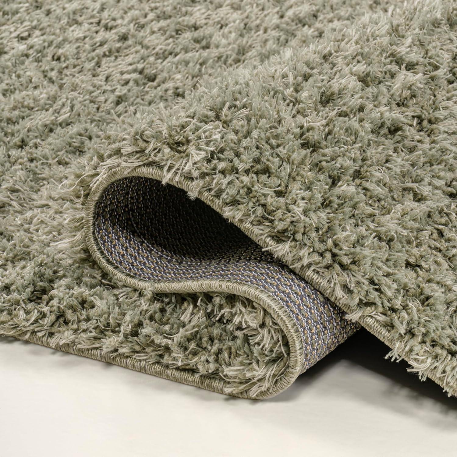 image:imageJONATHAN Y Machine Washable Light Blue Indoor Area Rug 3X5 ft Clayton Coastal Solid Glam Shag for Living Room Bedroom Kitchen Office EasyCleaning PetFriendly NonShedding WSH400E3Green