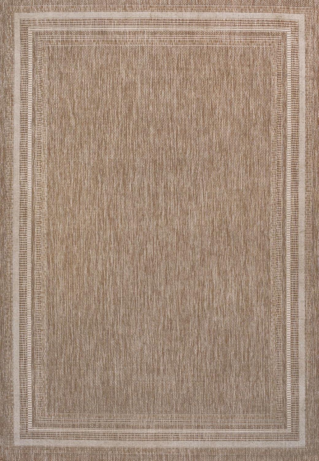 image:imageJONATHAN Y Pinstripe Border Indoor Outdoor Area Rug 3X5 BeigeCream Lido Traditional Casual for Backyard Patio Porch EasyCleaning High Traffic PetFriendly NonShedding TSN210A353 x 77 Rectangular