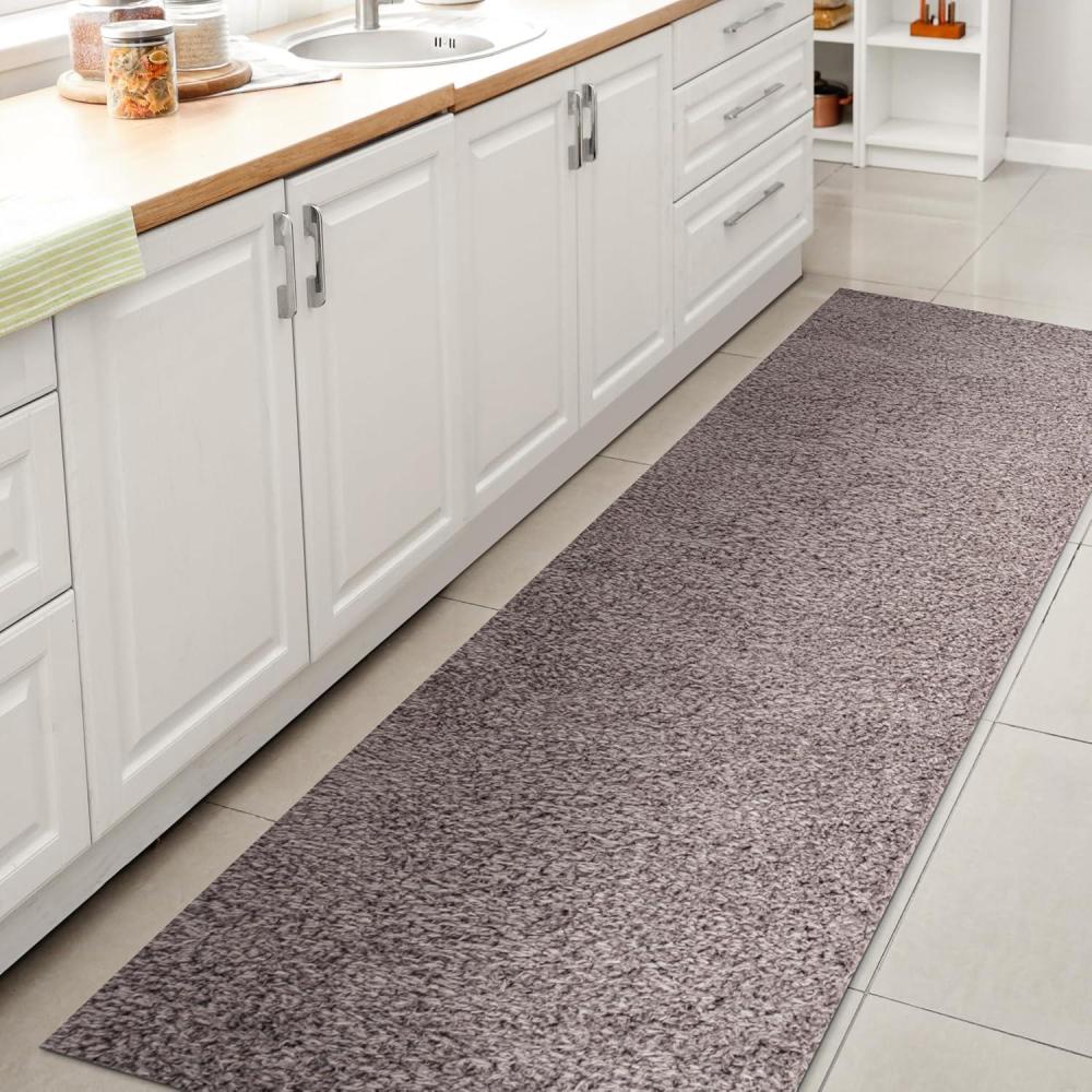 image:imageJONATHAN Y Machine Washable Light Blue Indoor Area Rug 3X5 ft Clayton Coastal Solid Glam Shag for Living Room Bedroom Kitchen Office EasyCleaning PetFriendly NonShedding WSH400E3Grey