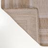 JONATHAN Y Border Stripe Indoor Outdoor Area Rug 3X5 Beige/Cream, Beckett Classic Casual for Backyard, Patio, Porch, Easy-Cleaning, High Traffic, Pet-Friendly, Non-Shedding (TSN208A-3)(4′ x 6′ (Rectangular))