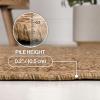 JONATHAN Y Easy Jute Rustic Indoor Outdoor Area Rug Beige 5X8, Luma Border Solid Color for Backyard, Patio, Easy-Cleaning, High Traffic, Pet-Friendly, Hose Washable, Non-Shedding FXV101A-5(Natural)