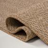 JONATHAN Y Easy Jute Rustic Indoor Outdoor Area Rug Brown 5X8, Rowena Herringbone for Backyard, Patio, Easy-Cleaning, High Traffic, Pet-Friendly, Hose Washable, Non-Shedding FXV203B-5(Beige)