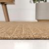 JONATHAN Y Easy Jute Rustic Indoor Outdoor Area Rug Natural 5X8, Maxine Border Rib for Backyard, Patio, Easy-Cleaning, High Traffic, Pet-Friendly, Hose Washable, Non-Shedding FXV202A-5(Natural)