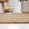 JONATHAN Y Easy Jute Rustic Indoor Outdoor Area Rug Natural 5X8, Maxine Border Rib for Backyard, Patio, Easy-Cleaning, High Traffic, Pet-Friendly, Hose Washable, Non-Shedding FXV202A-5(Beige)
