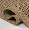 JONATHAN Y Easy Jute Rustic Indoor Outdoor Area Rug Natural 5X8, Maxine Border Rib for Backyard, Patio, Easy-Cleaning, High Traffic, Pet-Friendly, Hose Washable, Non-Shedding FXV202A-5(Brown)