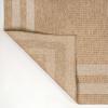 JONATHAN Y Easy Jute Rustic Indoor Outdoor Area Rug Natural/Beige 5X8, Frenzy Border for Backyard, Patio, Easy-Cleaning, High Traffic, Pet-Friendly, Hose Washable, Non-Shedding FXV204A-5(Natural/Beige)