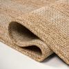 JONATHAN Y Easy Jute Rustic Indoor Outdoor Area Rug Natural/Beige 5X8, Frenzy Border for Backyard, Patio, Easy-Cleaning, High Traffic, Pet-Friendly, Hose Washable, Non-Shedding FXV204A-5(Natural/Beige)