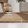 JONATHAN Y Easy Jute Rustic Indoor Outdoor Area Rug Natural/Beige 5X8, Sutton Modern Stripe for Backyard, Patio, Easy-Cleaning, High Traffic, Pet-Friendly, Hose Washable, Non-Shedding FXV205A-5(Natural/Brown)