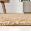 JONATHAN Y Easy Jute Rustic Indoor Outdoor Area Rug Natural/Brown 5X8, Mason Checker for Backyard, Patio, Easy-Cleaning, High Traffic, Pet-Friendly, Hose Washable, Non-Shedding FXV200B-5(Natural/Beige)