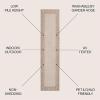 JONATHAN Y Geometric Border Indoor Outdoor Area Rug 3X5 Cream/Beige, Athena Classic for Backyard, Patio, Porch, Easy-Cleaning, High Traffic, Pet-Friendly, Non-Shedding (TSN212A-3)(2′ x 7’10” (Runner))
