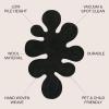 JONATHAN Y Handwoven Wool Periwinkle Blue Shaped Indoor Area Rug, 5×8, Amoeba Contemporary Abstract, Easy-Cleaning for Living Room, Bedroom, Kitchen, Pet Friendly, Non-Shedding (GST100C-5)(Black)