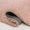JONATHAN Y Machine Washable Light Blue Indoor Area Rug 3X5 ft, Clayton Coastal Solid Glam Shag for Living Room, Bedroom, Kitchen, Office, Easy-Cleaning, Pet-Friendly, Non-Shedding WSH400E-3(Pink)
