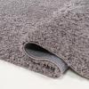 JONATHAN Y Machine Washable Light Blue Indoor Area Rug 3X5 ft, Clayton Coastal Solid Glam Shag for Living Room, Bedroom, Kitchen, Office, Easy-Cleaning, Pet-Friendly, Non-Shedding WSH400E-3(Grey)