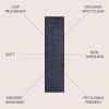 JONATHAN Y Machine Washable Light Blue Indoor Area Rug 3X5 ft, Clayton Coastal Solid Glam Shag for Living Room, Bedroom, Kitchen, Office, Easy-Cleaning, Pet-Friendly, Non-Shedding WSH400E-3(Navy)