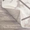 JONATHAN Y Patras Modern Geometric Marbled Ivory/Gray Indoor Area Rug, 3×5, Coastal, Contemporary, Easy-Cleaning for Living Room, Bedroom, Kitchen, Pet Friendly, Non-Shedding (LUX105A-3)(2′ x 8′ (Runner))