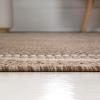 JONATHAN Y Pinstripe Border Indoor Outdoor Area Rug 3X5 Beige/Cream, Lido Traditional Casual for Backyard, Patio, Porch, Easy-Cleaning, High Traffic, Pet-Friendly, Non-Shedding (TSN210A-3)(2′ x 7’10” (Runner))