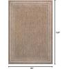 JONATHAN Y Pinstripe Border Indoor Outdoor Area Rug 3X5 Beige/Cream, Lido Traditional Casual for Backyard, Patio, Porch, Easy-Cleaning, High Traffic, Pet-Friendly, Non-Shedding (TSN210A-3)(7’10” x 10′ (Rectangular))