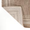 JONATHAN Y Pinstripe Border Indoor Outdoor Area Rug 3X5 Beige/Cream, Lido Traditional Casual for Backyard, Patio, Porch, Easy-Cleaning, High Traffic, Pet-Friendly, Non-Shedding (TSN210A-3)(4′ x 6′ (Rectangular))