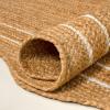 JONATHAN Y Seaside Cottage Scallop Edge Jute Natural/White Indoor Area Rug, 5×8, Farmhouse, Rustic, Cottage, Easy-Cleaning for Living Room, Bedroom, Kitchen, Non-Shedding (RNF200A-5)(Natural/White)