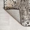 JONATHAN Y Shabby Damask Indoor Outdoor Area Rug 3X5 Cream/Beige/Dark Gray, Duenas High-Low for Backyard, Patio, Porch, Easy-Cleaning, High Traffic, Pet-Friendly, Non-Shedding (SBH110A-3)(2′ x 8′ (Runner))
