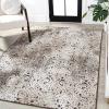 JONATHAN Y Shabby Damask Indoor Outdoor Area Rug 3X5 Cream/Beige/Dark Gray, Duenas High-Low for Backyard, Patio, Porch, Easy-Cleaning, High Traffic, Pet-Friendly, Non-Shedding (SBH110A-3)(5′ x 8′ (Rectangular))