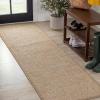 JONATHAN Y Easy Jute Rustic Indoor Outdoor Area Rug Natural 5X8, Maxine Border Rib for Backyard, Patio, Easy-Cleaning, High Traffic, Pet-Friendly, Hose Washable, Non-Shedding FXV202A-5(Beige)
